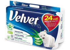 Velvet Aloe Vera Soft White Toilet Paper 3 ply 24 pcs