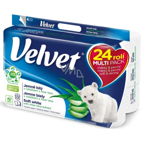 Velvet Aloe Vera Soft White Toilet Paper 3 ply 24 pcs