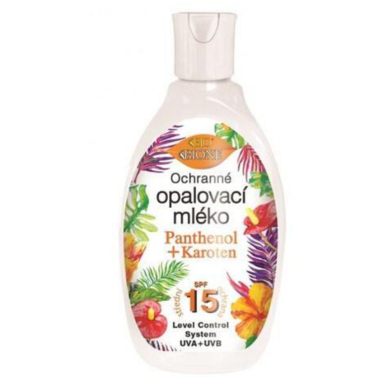 Bione Cosmetics Panthenol + Carotene SPF 15 Protective Sunscreen Lotion 150 ml