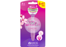 Wilkinson Xtreme 3 My Intuition Comfort Cherry Blossom razor for women 4 pieces