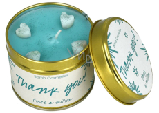Bomb Cosmetics Thank You - Thank You scented natural, handmade candle in tin box burns up to 35 hours
