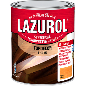 Lazurol Topdecor S1035 thin-layer wood stain T024 cedar, 750 ml Lazurol Topdecor S1035 thin-layer wood stain T024 cedar, 750 ml