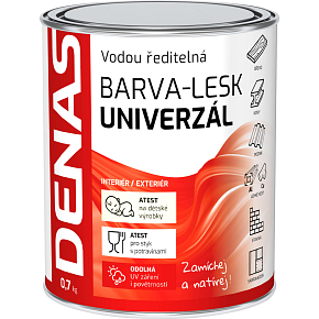DENAS UNIVERSAL-GLOSS topcoat for wood, metal and concrete, 0510 light green, 700 g