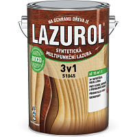 Lazurol 3v1 S1045 thin-layer wood stain T021 walnut 4 l