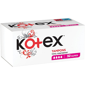 Kotex super tampons 32 pieces