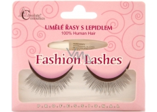 Absolute Cosmetics Fashion Lashes Artificial Eyelash Curves Medium Long Curved Black with Glue 507 Black 1 Pair