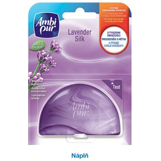 Ambi Pur Lavender Silk Toilet block liquid hinge refill 55 ml