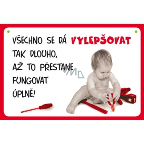 Nekupto Humor in the Czech Republic humorous sign 15 x 10 cm 1 piece