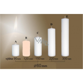 Lima Candle smooth lotus cylinder 60 x 120 mm 1 piece