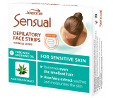 Joanna Sensual Aloe Vera depilatory facial patches 12 pieces and fine oil 10 ml