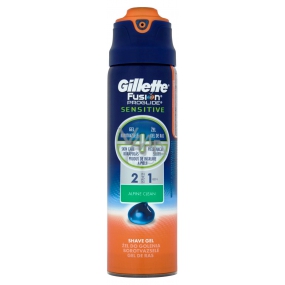 Gillette Fusion ProGlide Sensitive Alpine Clean 2 in 1 shaving gel, for men 170 ml