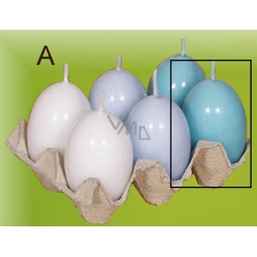 Lima Egg with scent candle turquoise 40 x 60 mm 1 piece