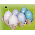 Lima Egg with scent candle turquoise 40 x 60 mm 1 piece