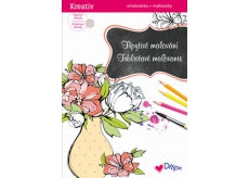 Ditipo Glittering coloring book Vase 21 x 30 cm