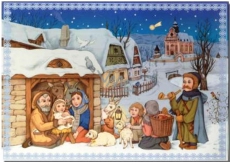 Albi Envelope Playing Nativity Scene Merry Christmas Feast Boni Pueri 14.8 x 21 cm