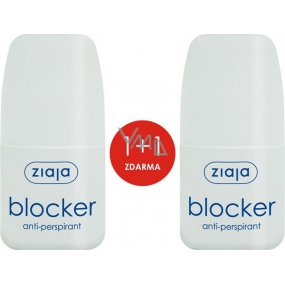 Ziaja Blocker ball antiperspirant deodorant roll-on for women 2 x 60 ml, duopack