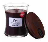 WoodWick Fireside - Fire in the fireplace scented candle with wooden wick  and lid glass small 85 g - VMD parfumerie - drogerie