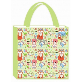 RSW Shopping bag with Fox and Owl print 38 x 38 x 10 cm
