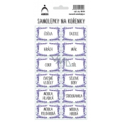 Arch Stickers for Spice Jars Lavender Lentils - a kitchen staple (legumes, flours,...)