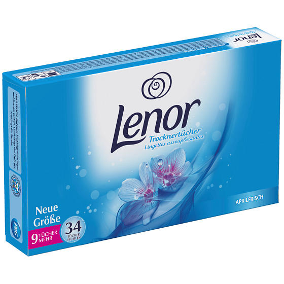 Lenor Aprilfrisch napkins for clothes dryer 34 pieces