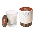 WoodWick Sandalwood & Juniper - Sandalwood and juniper scented candle with wooden wide wick and lid glass medium Aura 275 g in a gift box