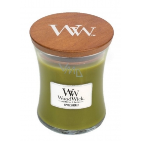WoodWick Apple Basket - Basket of apples scented candle with wooden wick and lid glass medium 275 g