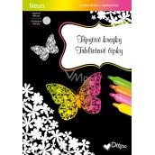 Ditipo Glittering Coloring Pages Glittering Lace 8 sheets