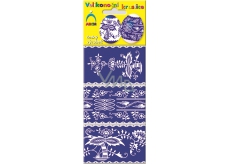 Arch Foil for eggs shrink shirt blueprint 1 package = 6 pieces 8 x 19 cm No. 543