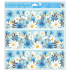 Glue-free window foil with glitter flower tape 33 x 30 cm