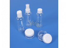 Albi Original Travel Bottle Set 3 x 80 ml + 2 cups + Cat Case - 15 cm x 15 cm x 4.5 cm