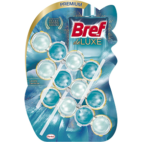 Bref De Luxe Lovely Jasmine solid toilet block for hygienic cleanliness and freshness of your toilet 3 x 50 g
