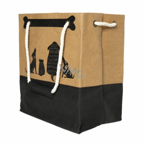 Albi Eco bag made of washable paper with an ear - dogs 30 cm x 34 cm x 18 cm