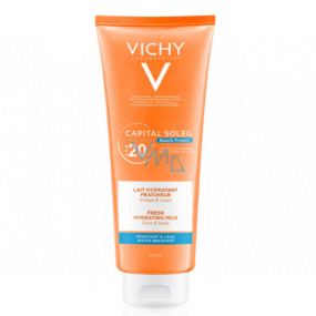 Vichy Capital Soleil SPF20 protective sun moisturizing lotion for face and body for the whole family 300 ml