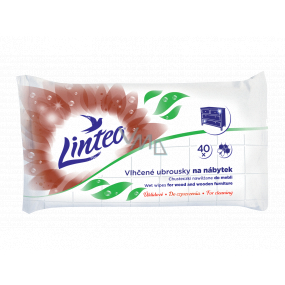 Linteo Furniture cleaning wet wipes with natural beeswax 40 pieces