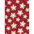 Ditipo Gift wrapping paper 70 x 200 cm Christmas burgundy white-gold stars
