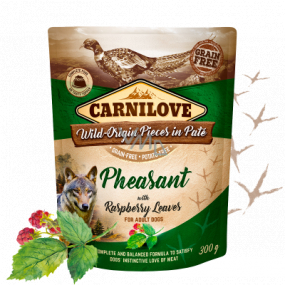 Carnilove Dog Pouch Paté Pheasant with raspberry leaves cell-free pockets for adult dogs 300 g