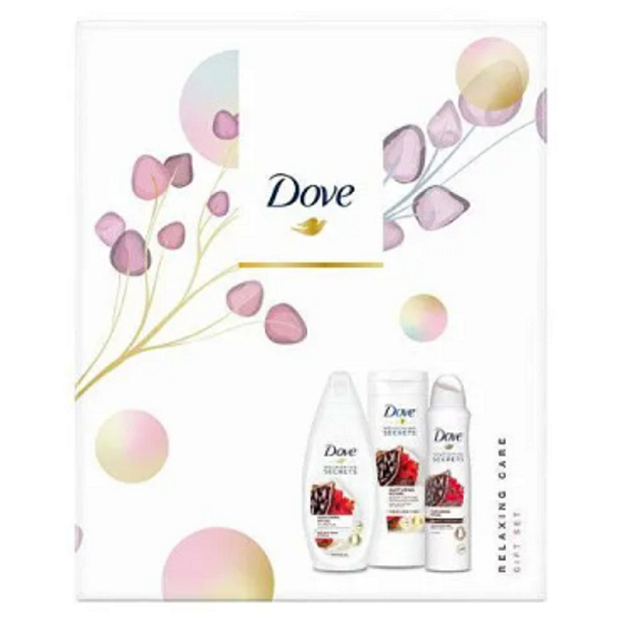 Dove Nourishing Secrets Nourishing African Ritual Cocoa & Hibiscus Shower Gel 250 ml + Body Lotion 250 ml + Antiperspirant Deodorant Spray 150 ml, cosmetic set