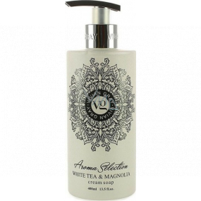 Vivian Gray Aroma Selection White Tea & Magnolia luxury liquid soap with a 400 ml dispenser