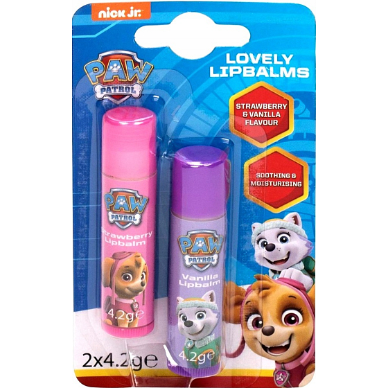 Paw Patrol Paw Patrol Vanilla & Strawberry Lip Balm for Kids 2 x 4.2 g