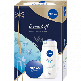 Nivea Creme Soft shower gel 250 ml + cream 75 ml, cosmetic set