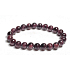Garnet bracelet elastic natural stone, ball 8 mm / 16 - 17 cm, stone of fire, love