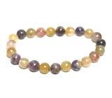 Auralite 23 bracelet elastic natural stone, ball 8 mm / 16 - 17 cm, one of the most powerful stones on the paneta