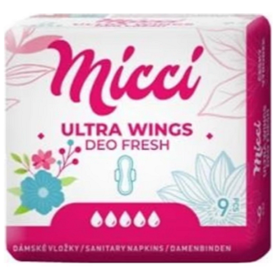 Micci Ultra Wings Deo Intimate Pads with Wings 9 pieces