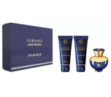 Versace Dylan Blue pour Femme eau de parfum 50 ml + body lotion 50 ml + shower gel 50 ml, gift set for women