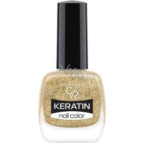 Golden Rose Keratin Nail Color Glitter nail polish 406 10,5 ml