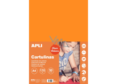 Apli Colored papers A4 Fluo orange 170 g 50 sheets
