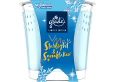 Glade Starlight & Snowflakes with the scent of winter nights and snowflakes scented candle in glass, burning time up to 38 hours 129 g