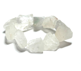 Crystal bracelet elastic raw natural stone 2 - 2.5 cm / 16 - 17cm, stone of stones