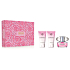 Versace Bright Crystal Eau de Toilette 50 ml + Shower Gel 50 ml + Body Lotion 50 ml, gift set for women