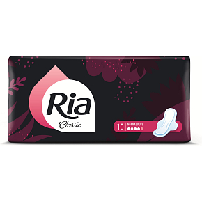 Ria Classic Normal Plus Deo Women's Pads, 10 pcs